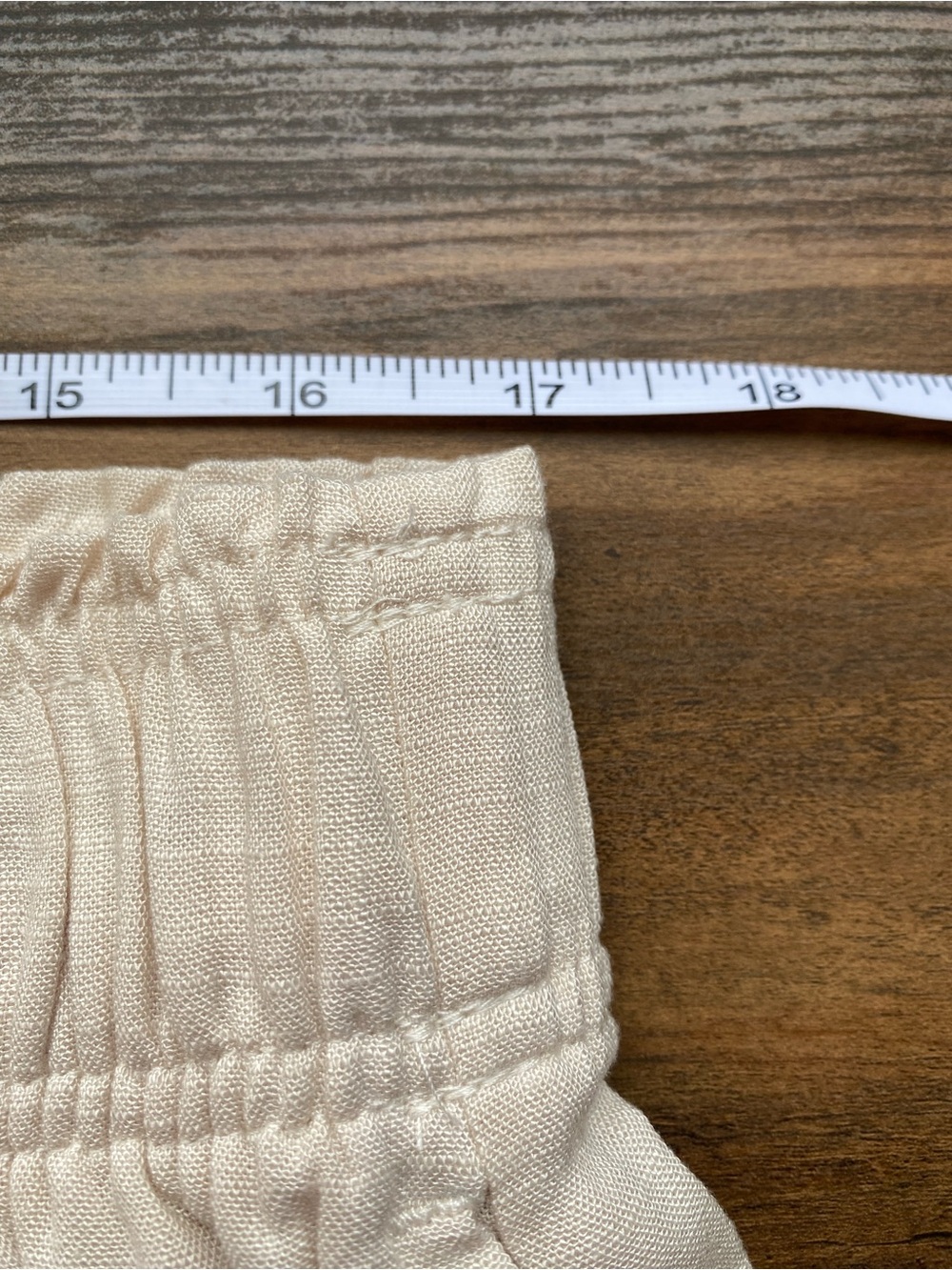 H&M Neutral Beige Wide-Leg Linen-Blend Pants - Picture 5 of 8
